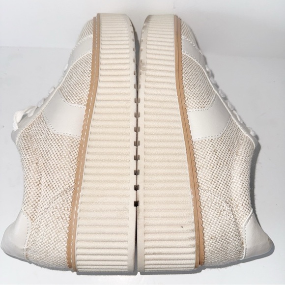 DV by Dolce Vita Bubbles Tan Almond Tweed Sz 9.5 Platform Y2K - Picture 11 of 12